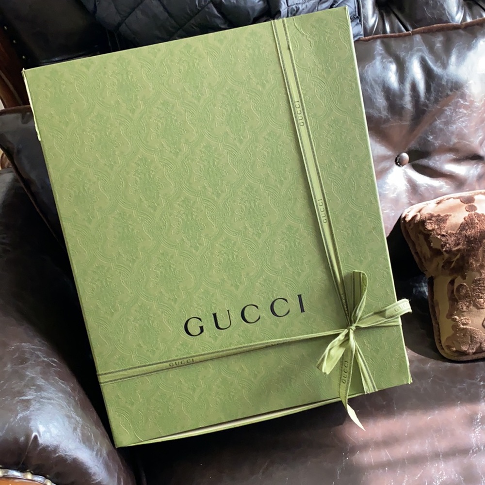 Gucci backpack large boxes new design with ribbon